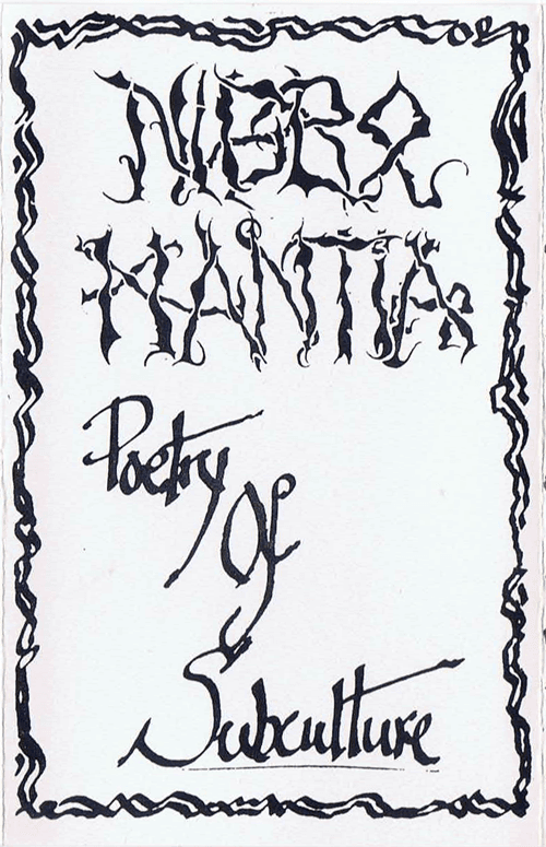 Poetry of subculture