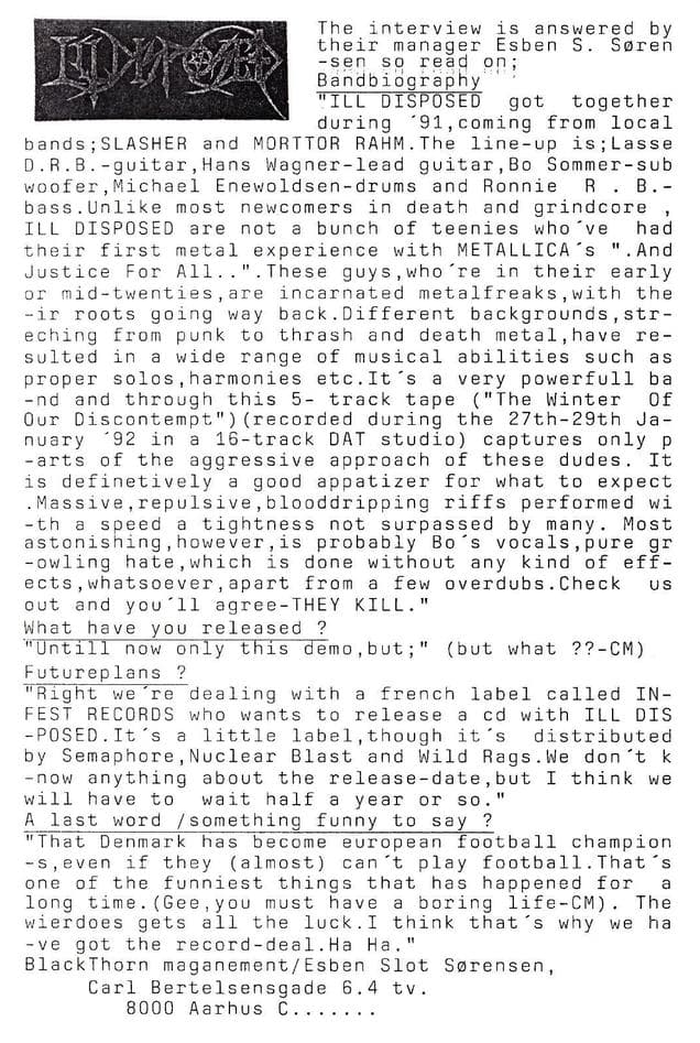 Unleashing Metal Fury: The Rise of ILL DISPOSED