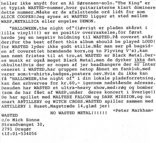 Heavy Metal Revelation: WASTED's "Halloween, the Night Of" Surprises with Sonic Power