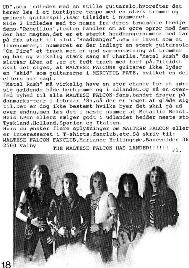 Explosive Metal Melodies: A Journey with Maltese Falcon