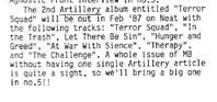 Terror Squad: Artillery's Explosive 1987 Album Release