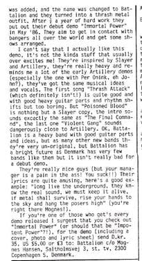 Immortal Power: Battalion's Thrash Metal Journey