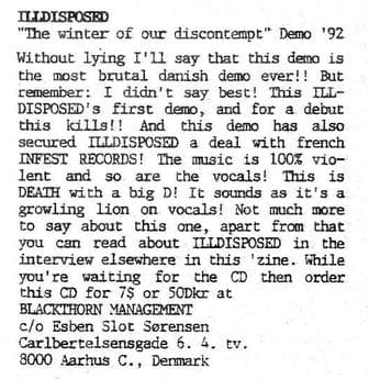 ILLDISPOSED: The Dawn of Danish Brutality