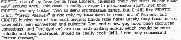 Mirror Passway: EIDETIC's Evolution in Esbjerg's Progressive Scene