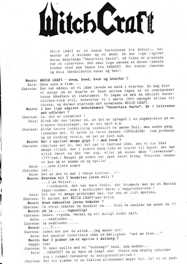 Emergence of Witch Craft: A Thrash Band's Journey