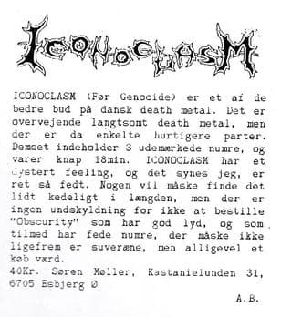Iconoclasm: Danish Death Metal's Obscurity