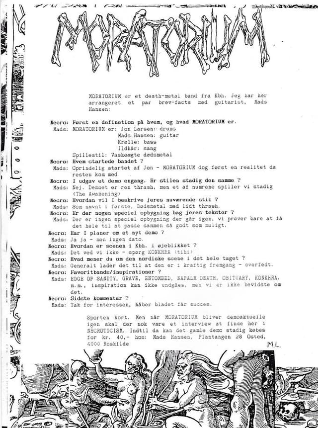 Inside the Realm of MORATORIUM: A Copenhagen Death-Metal Band's Journey