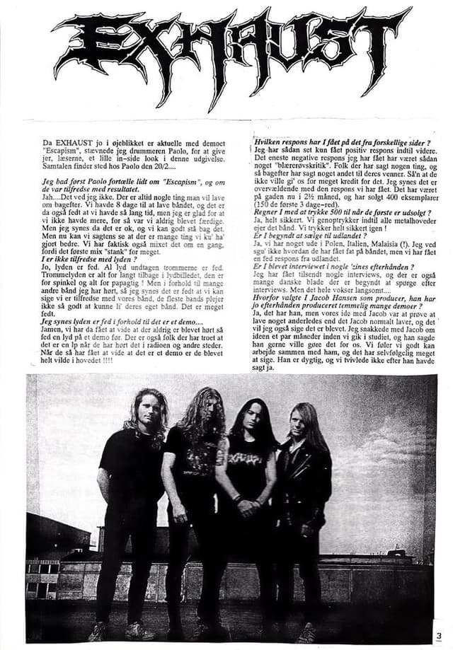 An Inside Look at EXHAUST's Demo 'Escapism'