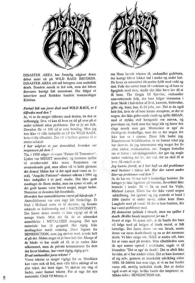 Debut Release and Future Ambitions: An Interview with Disaster Area's Drummer