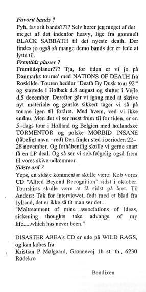 Tour Life and Future Plans of a Heavy Metal Band