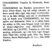 Debut Demo Review: Unimpressed by CONDEMNED's Death Metal