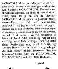 Imature Massacre: A Shift to Dirty Death Metal