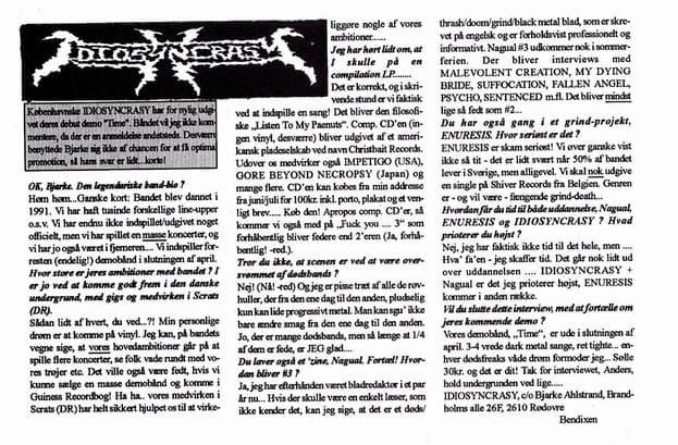 Unveiling Københavnske IDIOSYNCRASY: Debut Demo and Band Journey