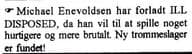 Michael Enevoldsen Departs ILL DISPOSED for a Faster, More Brutal Sound