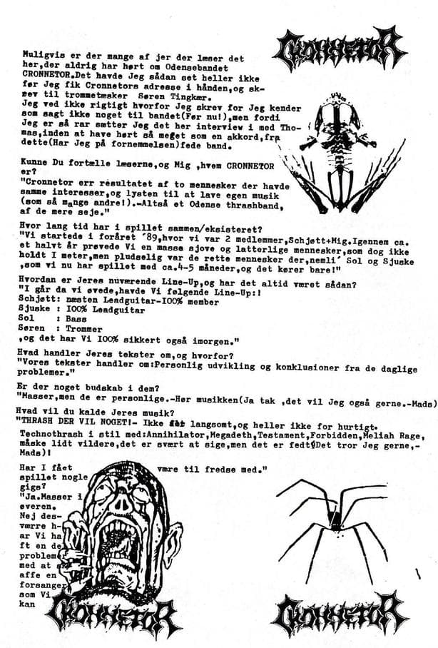 Discovering CRONNITOR: An Odyssey into Odense's Thrash Scene