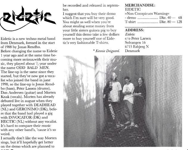 Rise of Eidetic: Denmark's Emerging Techno Metal Force