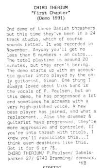 Demo Days: A Glimpse into Chiro Therium's Thrash Evolution