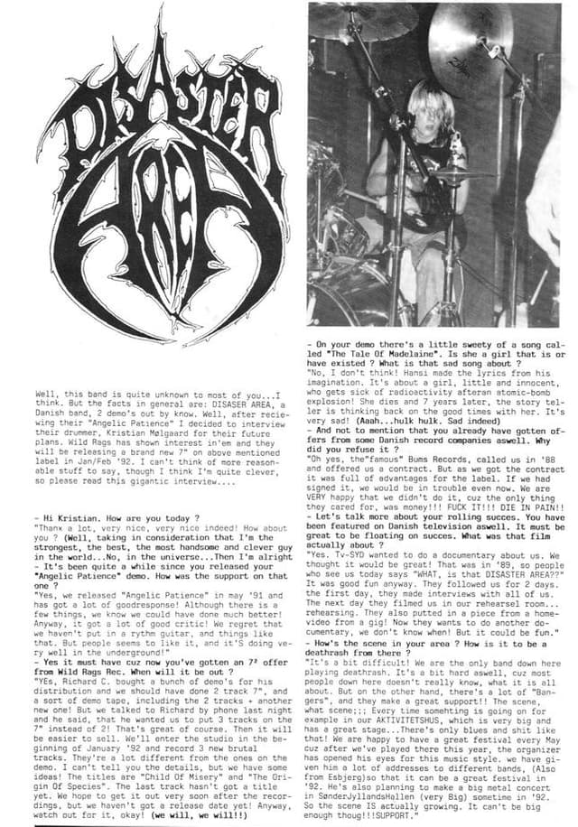 Interview with Disaster Area: Rising Danish Band and Their Future Plans