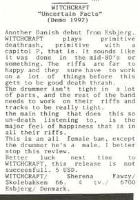 Primitive Echoes: An Early Review of Witchcraft's Uncertain Facts