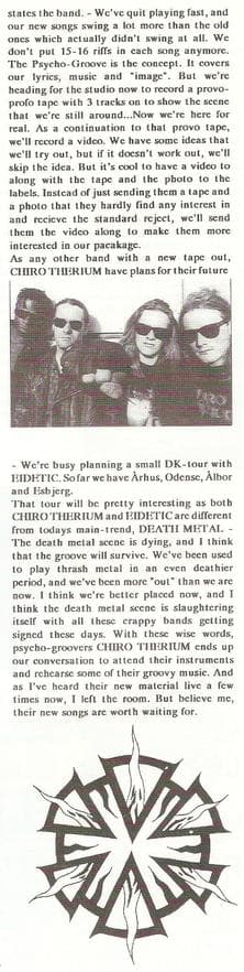 Embracing the Psycho-Groove: CHIRO THERIUM's New Era