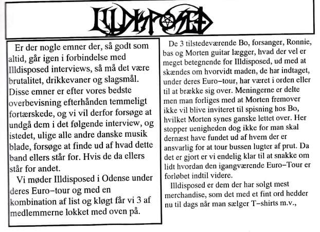 Behind the Music: A Different Take on Illdisposed's Journey