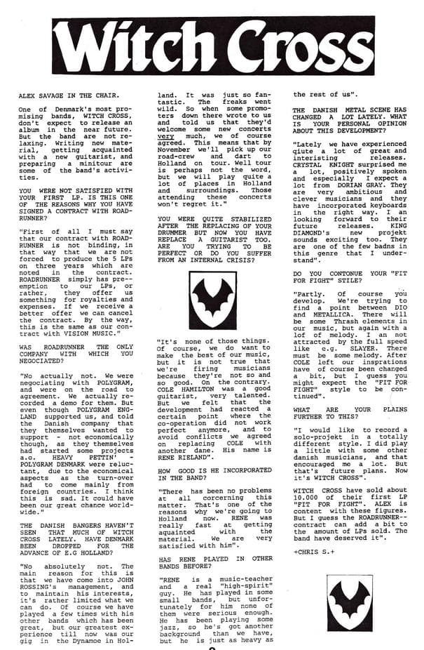 Rising Ambitions: An Interview with Witch Cross