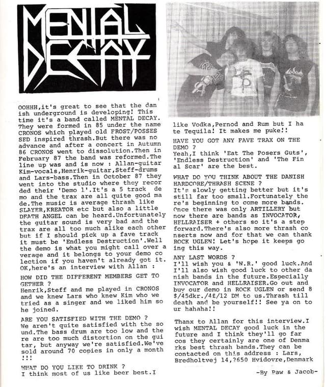 Rise and Revival: The Journey of Mental Decay in the Danish Thrash Scene