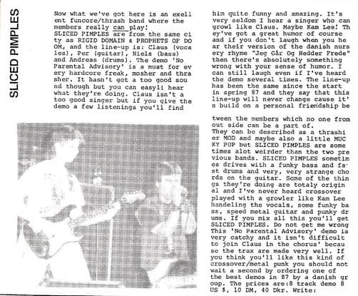 Unleashing Chaos: Sliced Pimples' Thrash-infused Humor