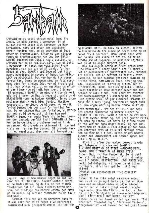 Rise of the Danish Thrash Titans: The Early Days of SAMHAIN