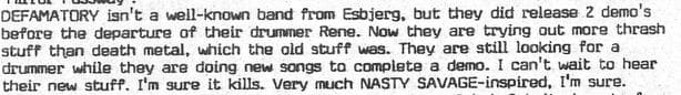 DEFAMATORY: Embracing Thrash Metal Evolution