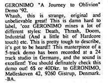 Exploring the Unique Sound of GERONIMO's 'A Journey to Oblivion'