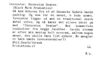 Excursion Demise: A Powerful Debut from Invocator