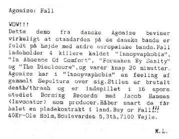 Agonize's 'Fall': A Testament to Danish Metal Excellence