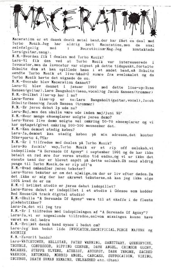 Rise of Maceration: A Danish Death Metal Journey