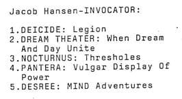 Eclectic Metal and Rock Album Compilation