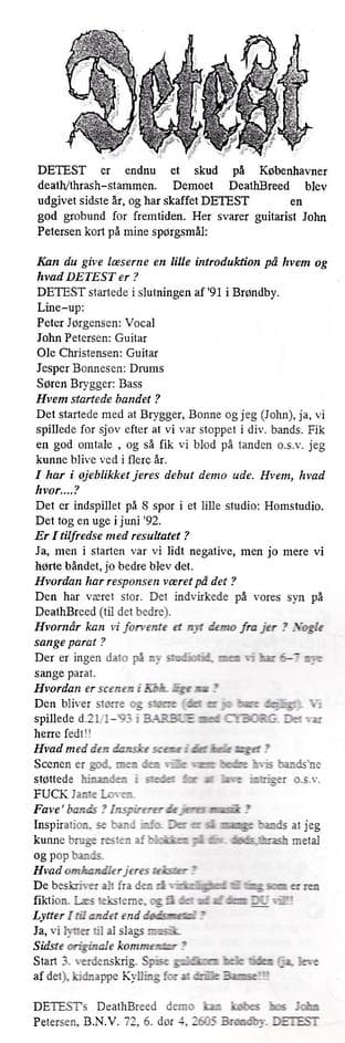 Introducing DETEST: The Rise of a Copenhagen Death/Thrash Band