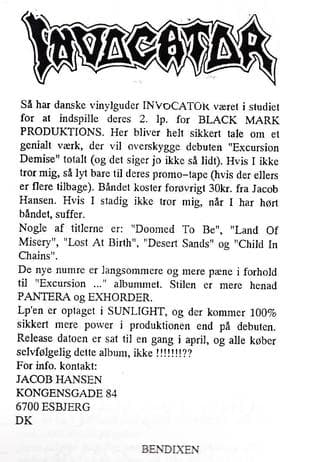 Anticipating Invocator's Powerful Sophomore LP Release