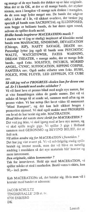 The Evolution and Inspirations of MACERATION's Music