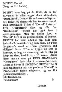 Dorval: A Milestone in Danish Death Metal