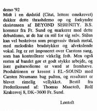 Beyond Serenity: A Debut in Progressive Thrash Metal