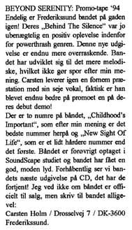 Emerging Melodies: Beyond Serenity's 1994 Promo Tape