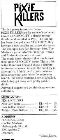 Unleashing the Techno-Thrash Evolution: PIXIE KILLERS’ Impressive Demo