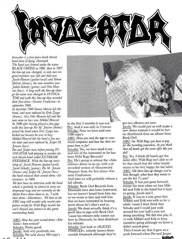 The Evolution of Invocator: A Danish Thrash Odyssey