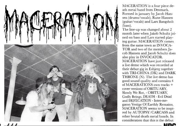 Maceration: A New Force in Danish Death Metal