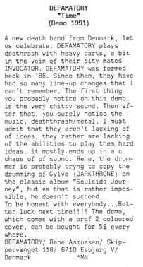 Defamatory’s Raw Demo: A Danish Deathrash Debut