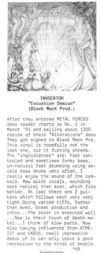 Thrash Metal Onslaught: Invocator's Debut