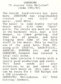 Unveiling Denmark's Dark Metal Pioneers: GERONIMO