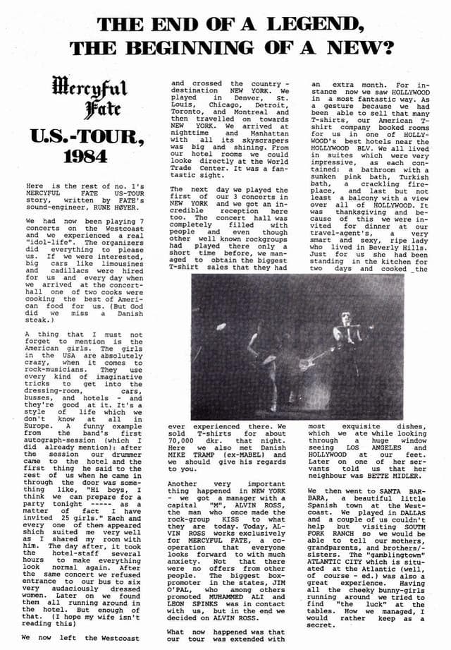 Mercyful Fate: A Journey Across America and Tales from the Road